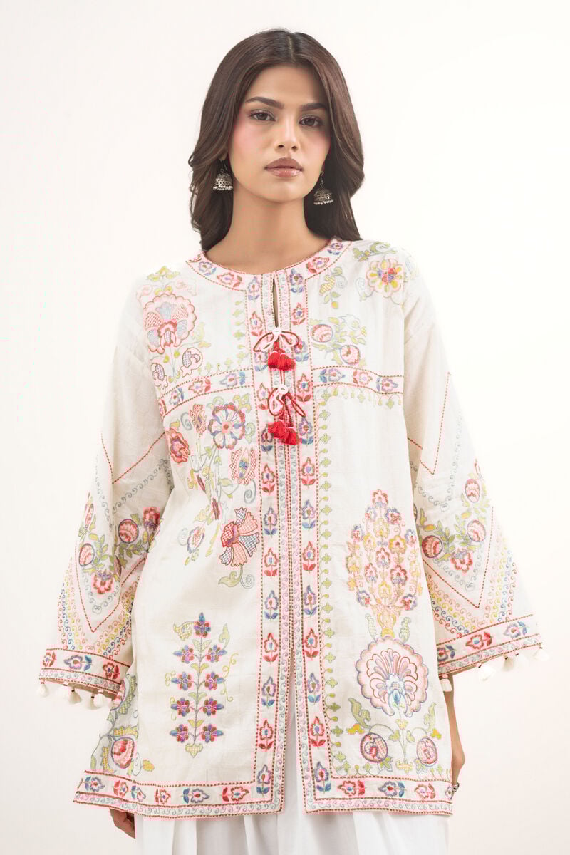 Embroidered Dobby Shirt