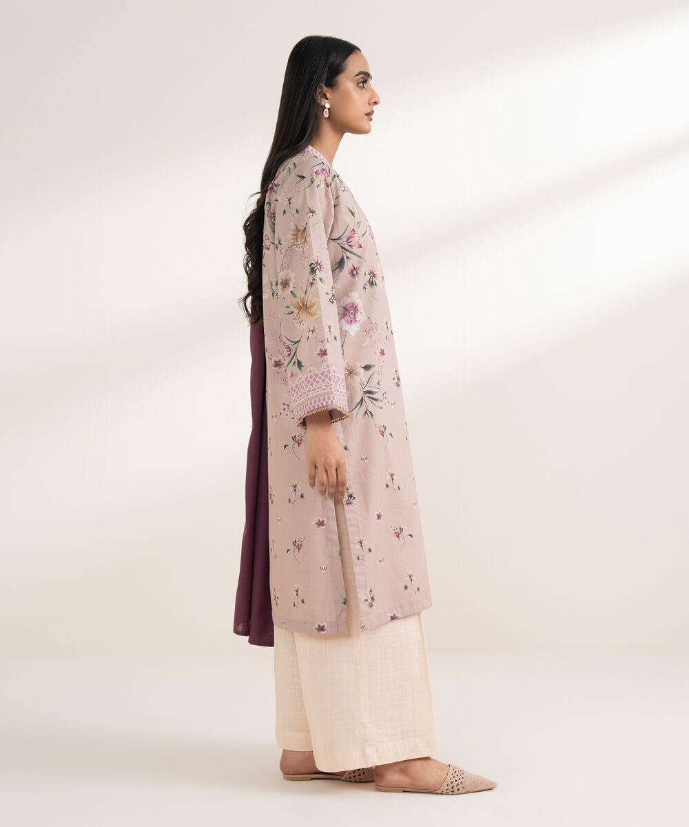 Women's RTW Cross Hatch Embroidered Pink 3 Piece Suit