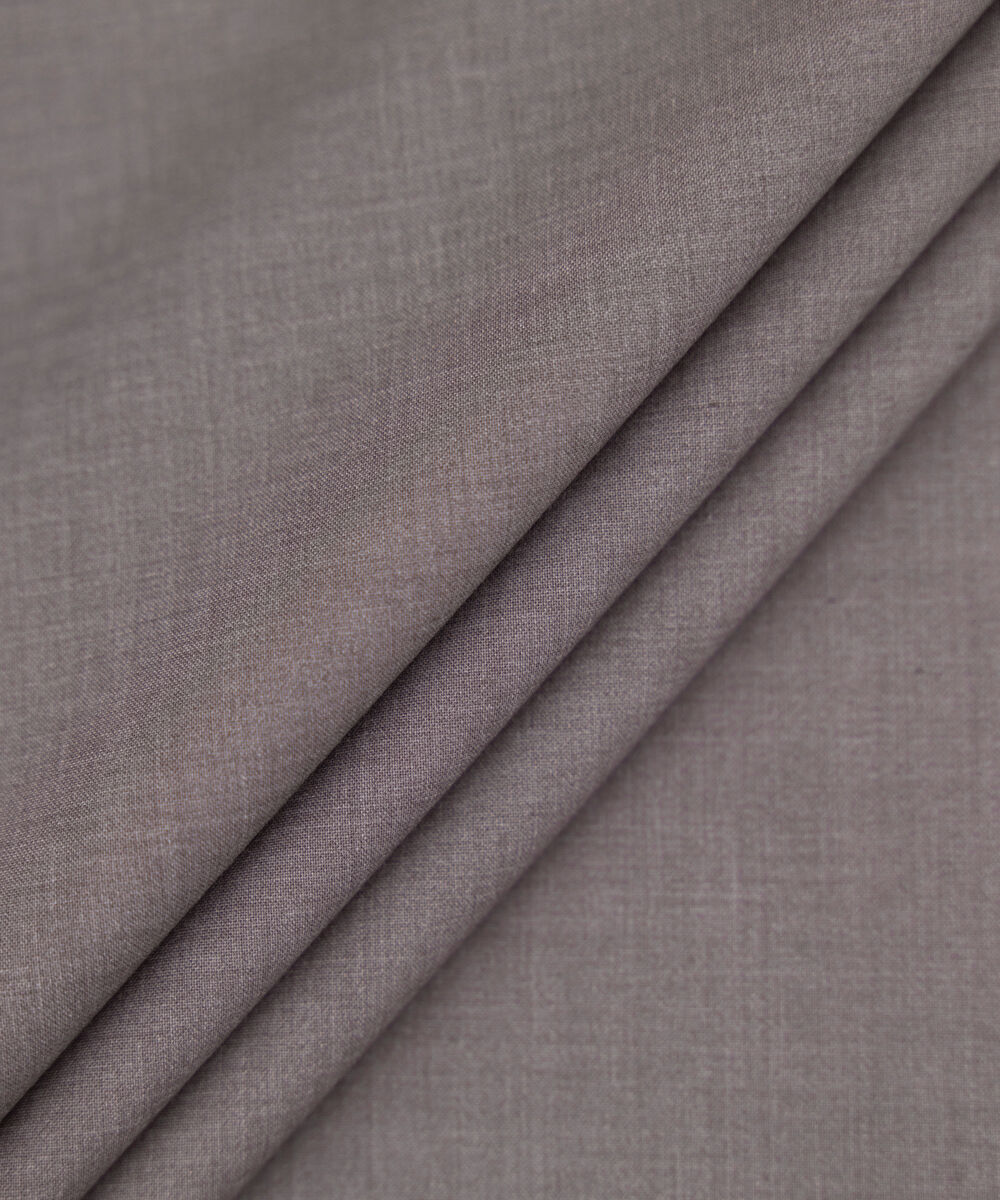 Men Unstitched Wash & Wear Mauve Full Suit Fabric
