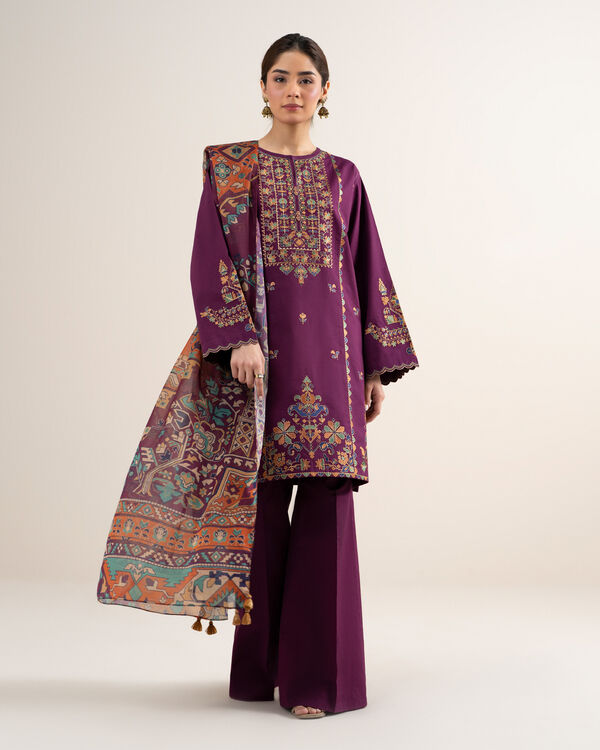 3 Piece - Embroidered Lawn Suit