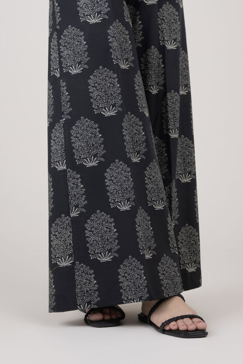 Printed Cambric Flared Pants