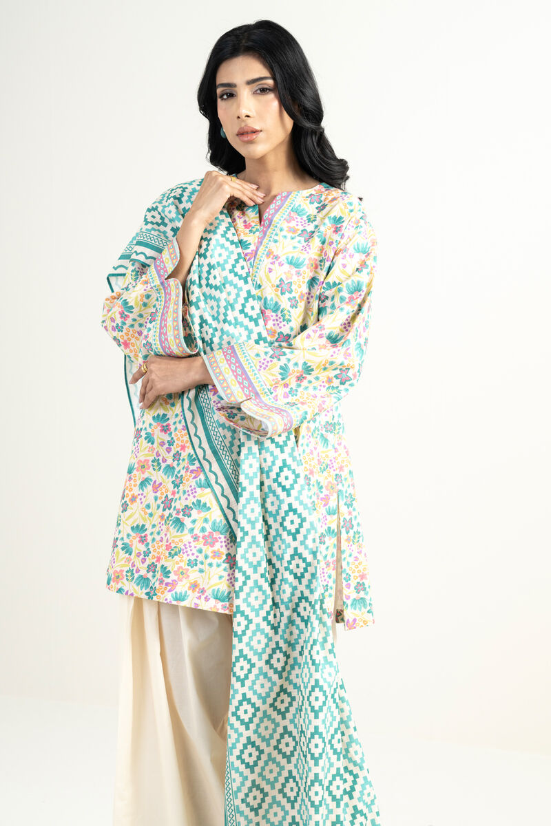 3 Piece - Embroidered Lawn Suit