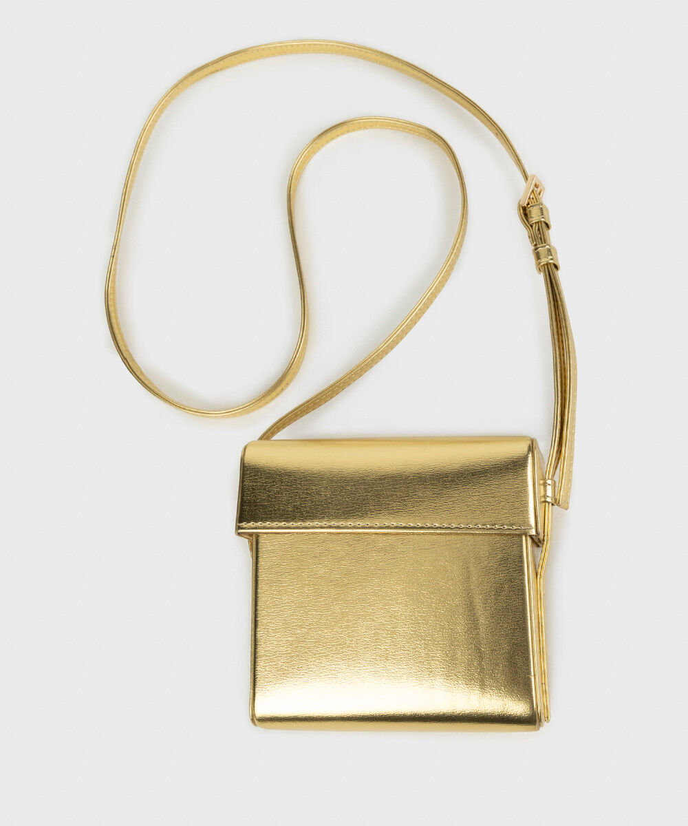 Woman - Grey Gold Mini Bag