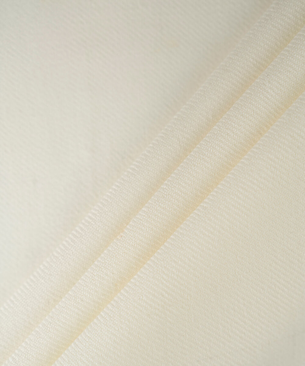 Men Wool Blended Off-White Shawl