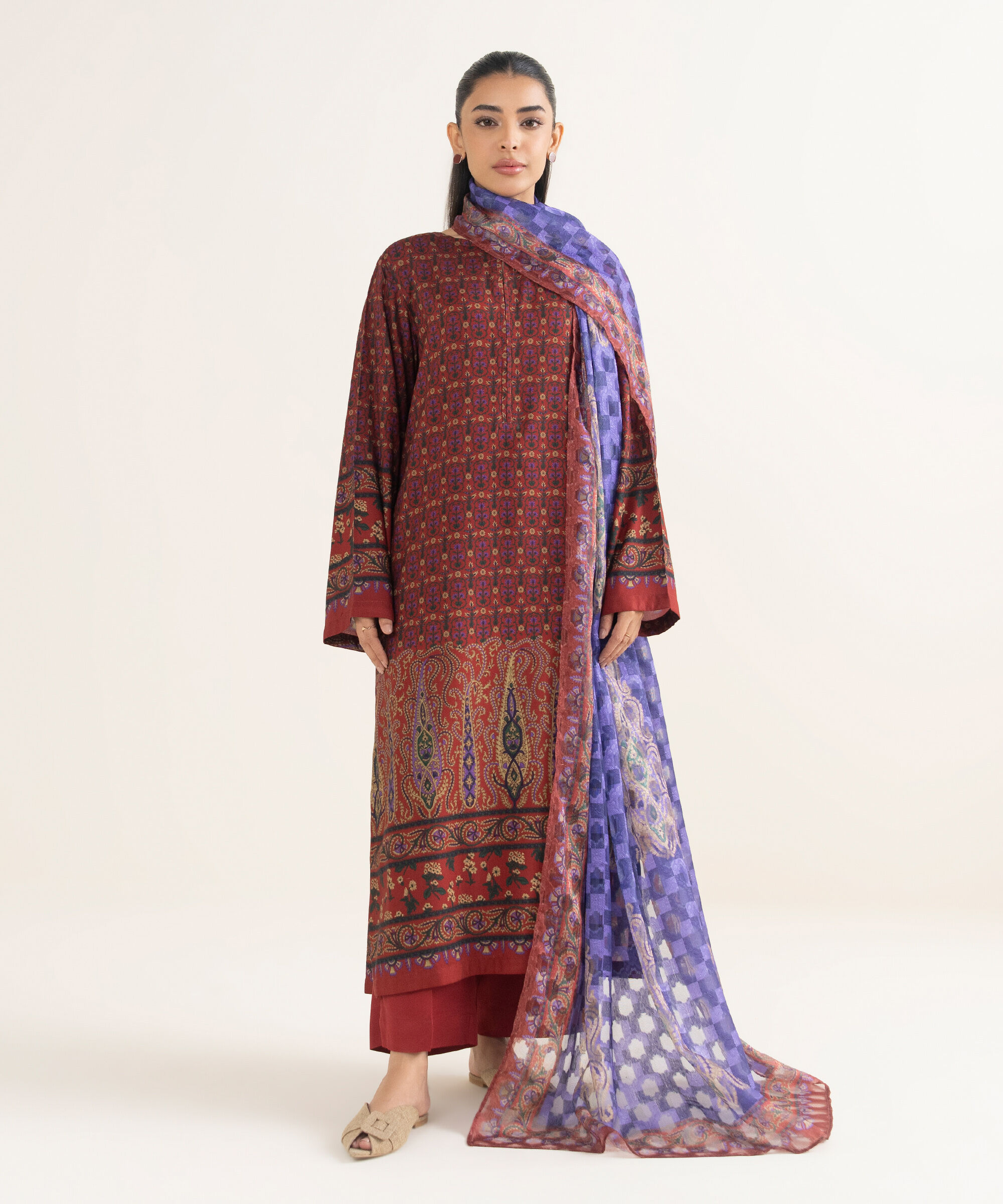 Printed Dupatta 3PDFW25V436D