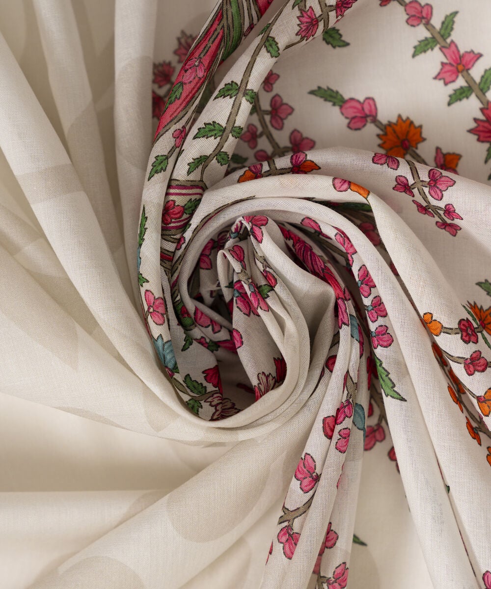 Printed Voile Dupatta — Sapphire view 4