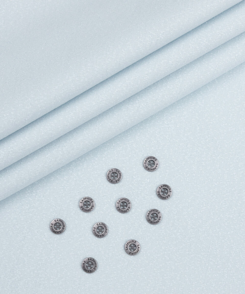 Men's Unstitched Two-Piece Sky Blue Premium Ayudia Suit