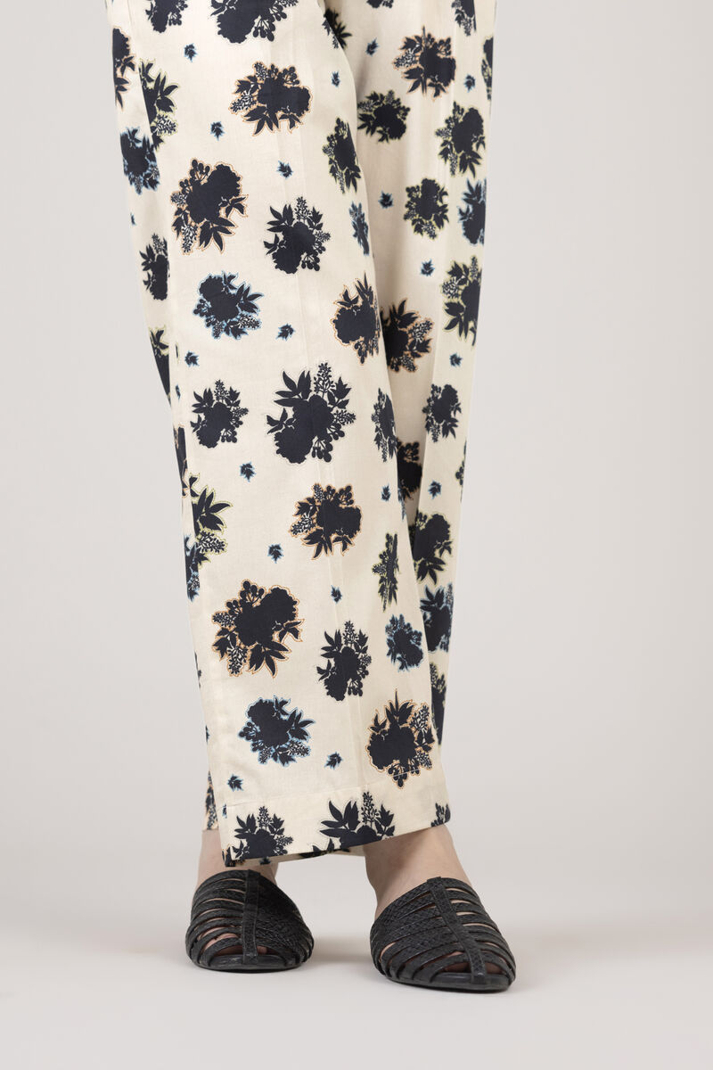 Cotton Satin Straight Pants