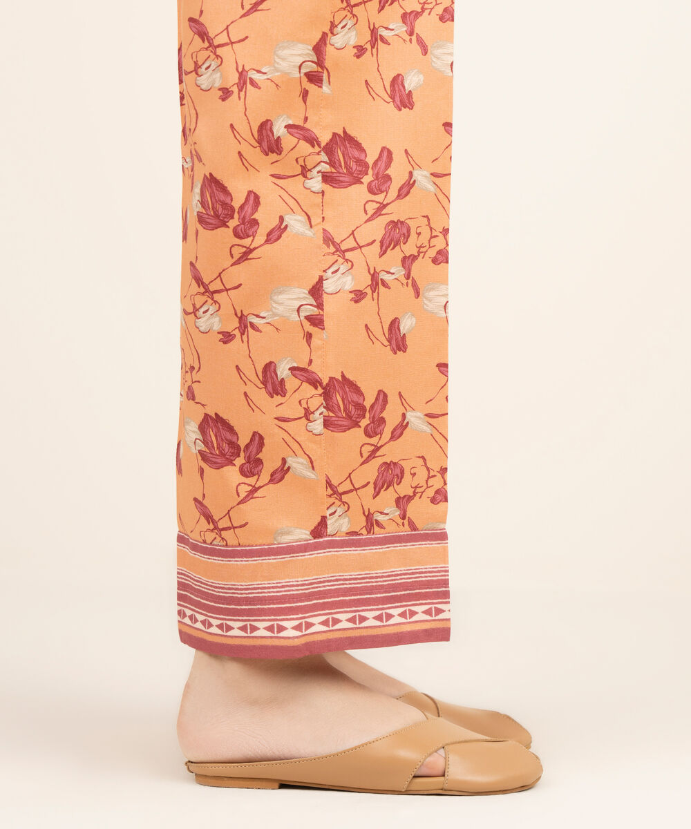 Women's RTW Cotton Viscose Printed Multi Straight Pants