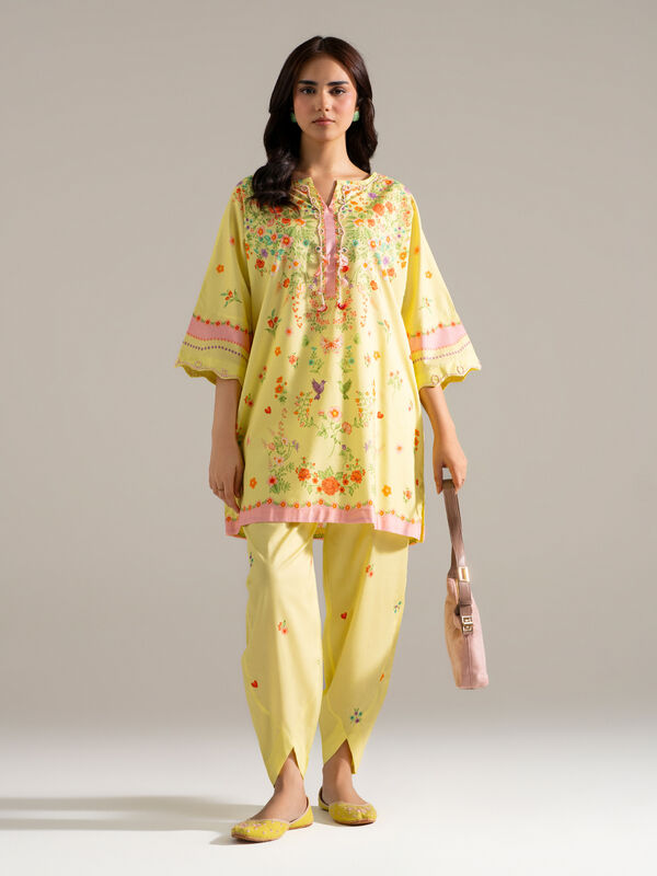 2 Piece - Printed Cotton Viscose Suit