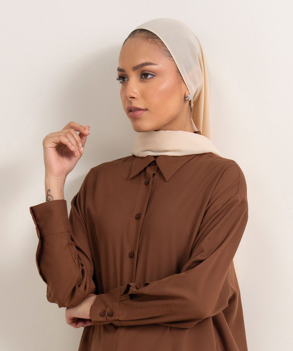 Women's Beige Hijab