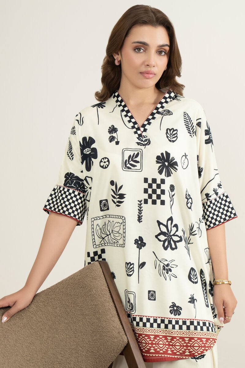 Printed Cotton Viscose Shirt