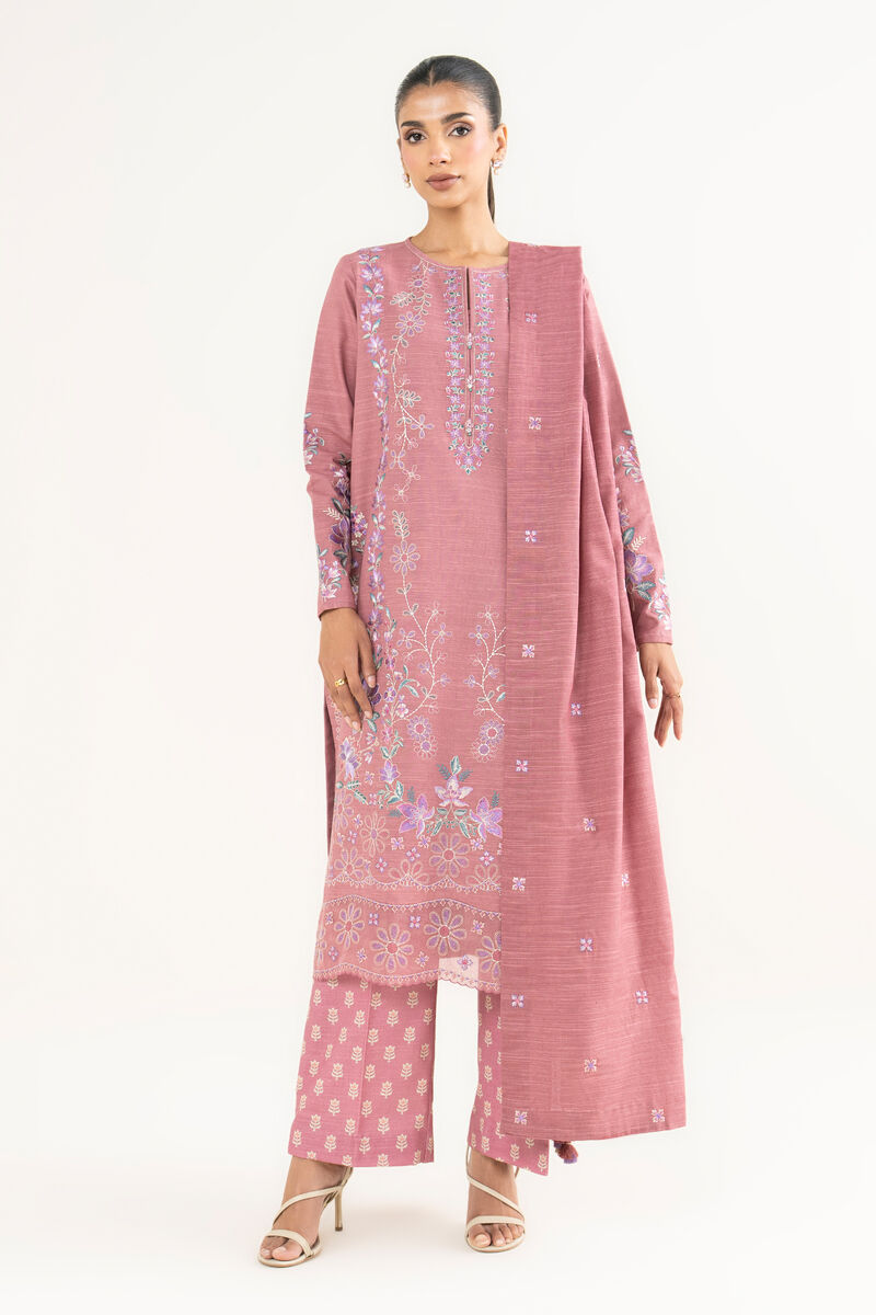 3 Piece - Embroidered Lawn  Suit