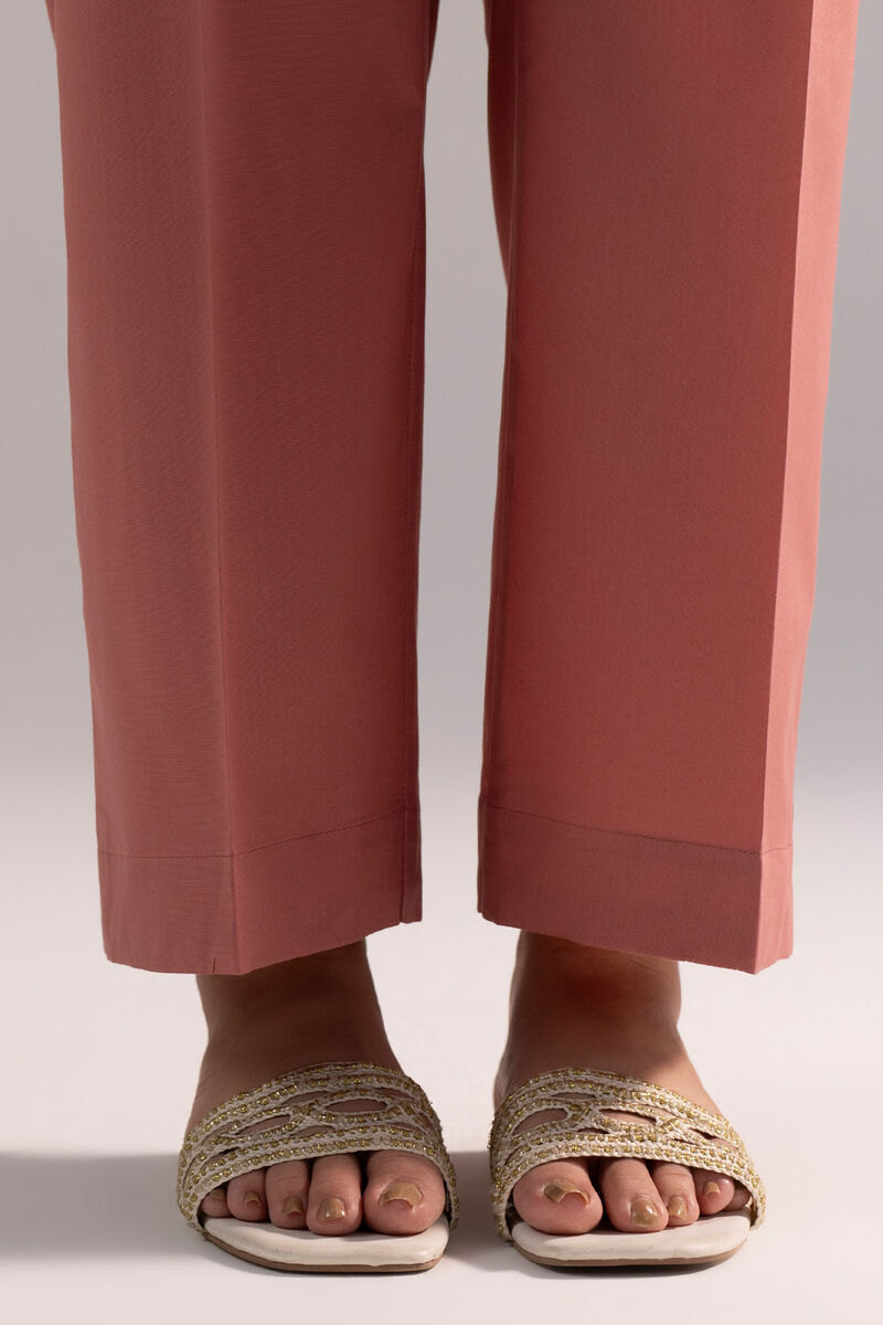 Solid Cambric Straight Pants