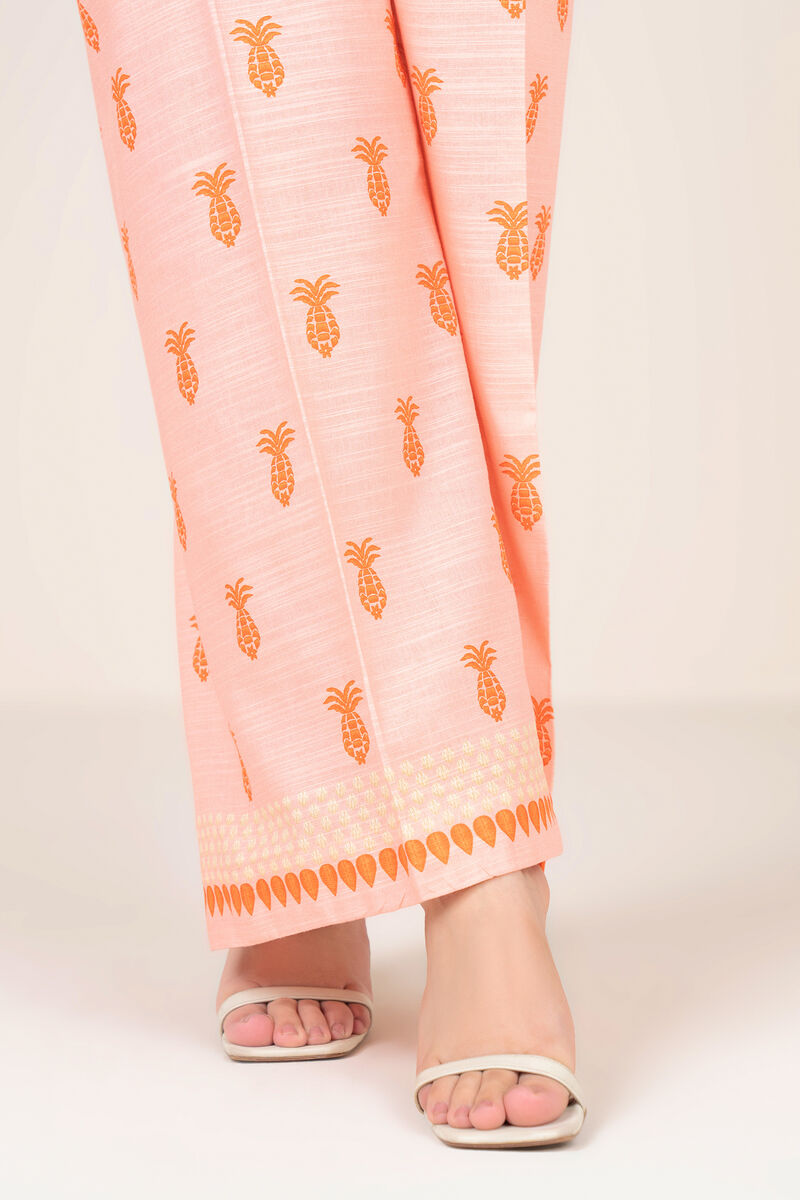 Printed Khaddar Straight Pants