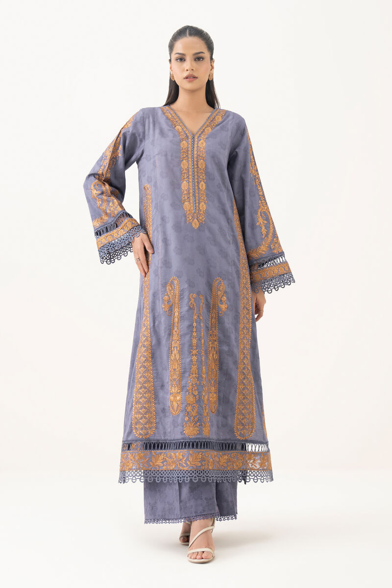 Embroidered Cotton Jacquard Shirt