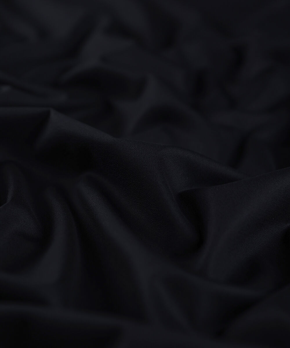 Men Unstitched Cotton Black Full Suit Fabric