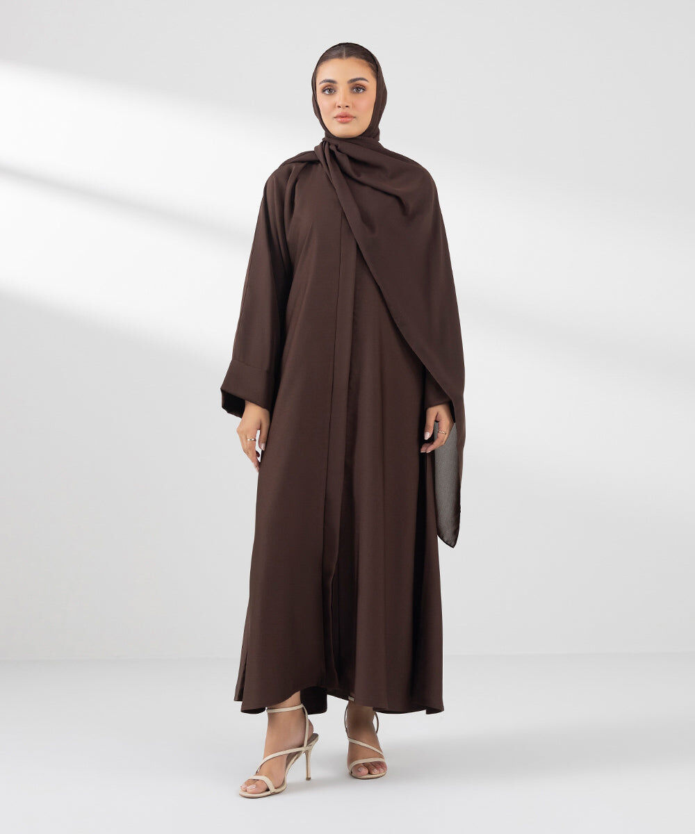 Woman - Brown Basic Hijab