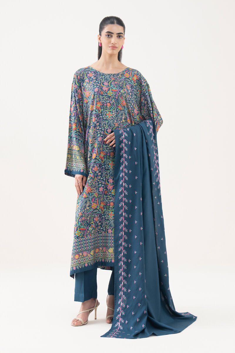 Embroidered Linen Dupatta