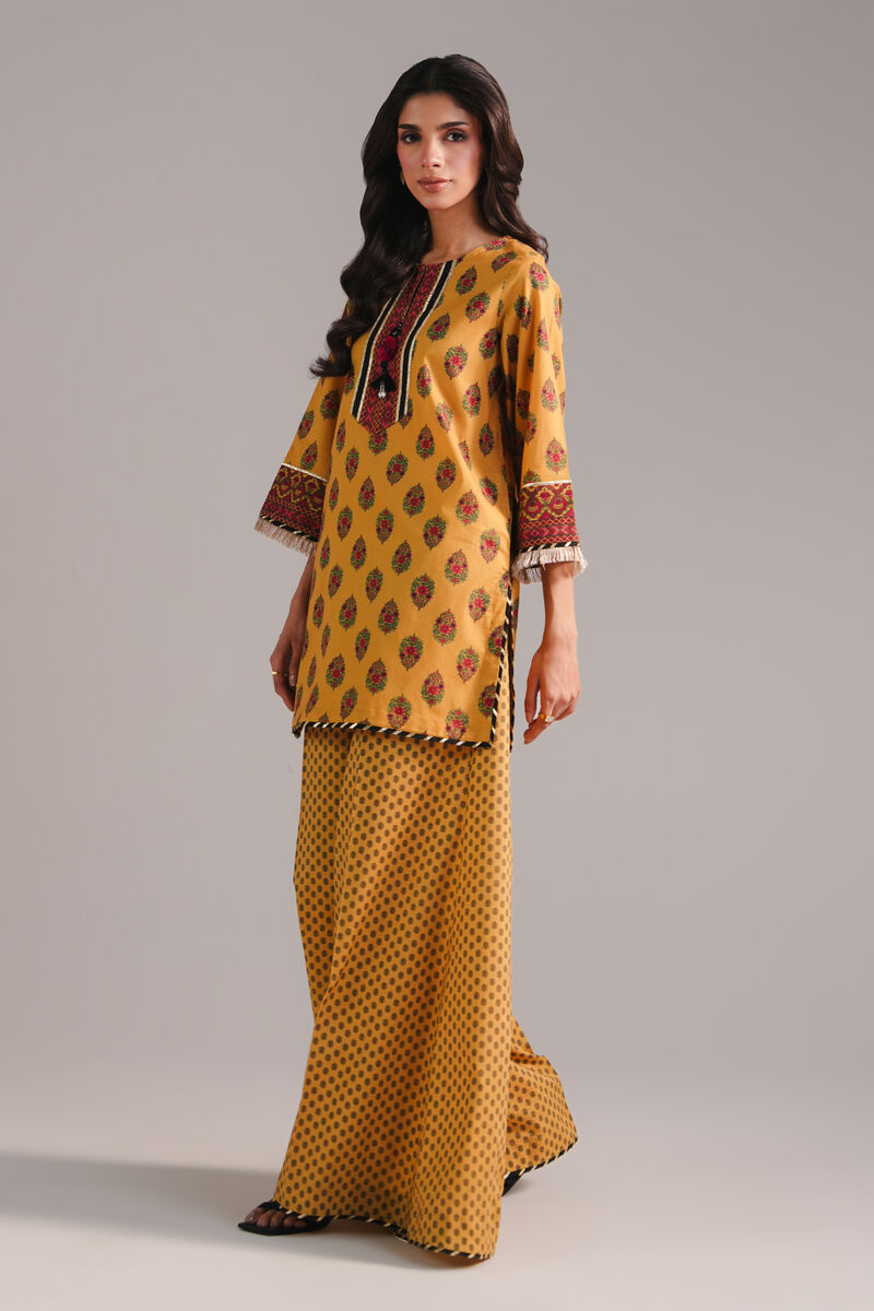 2 Piece - Printed Cotton Suit