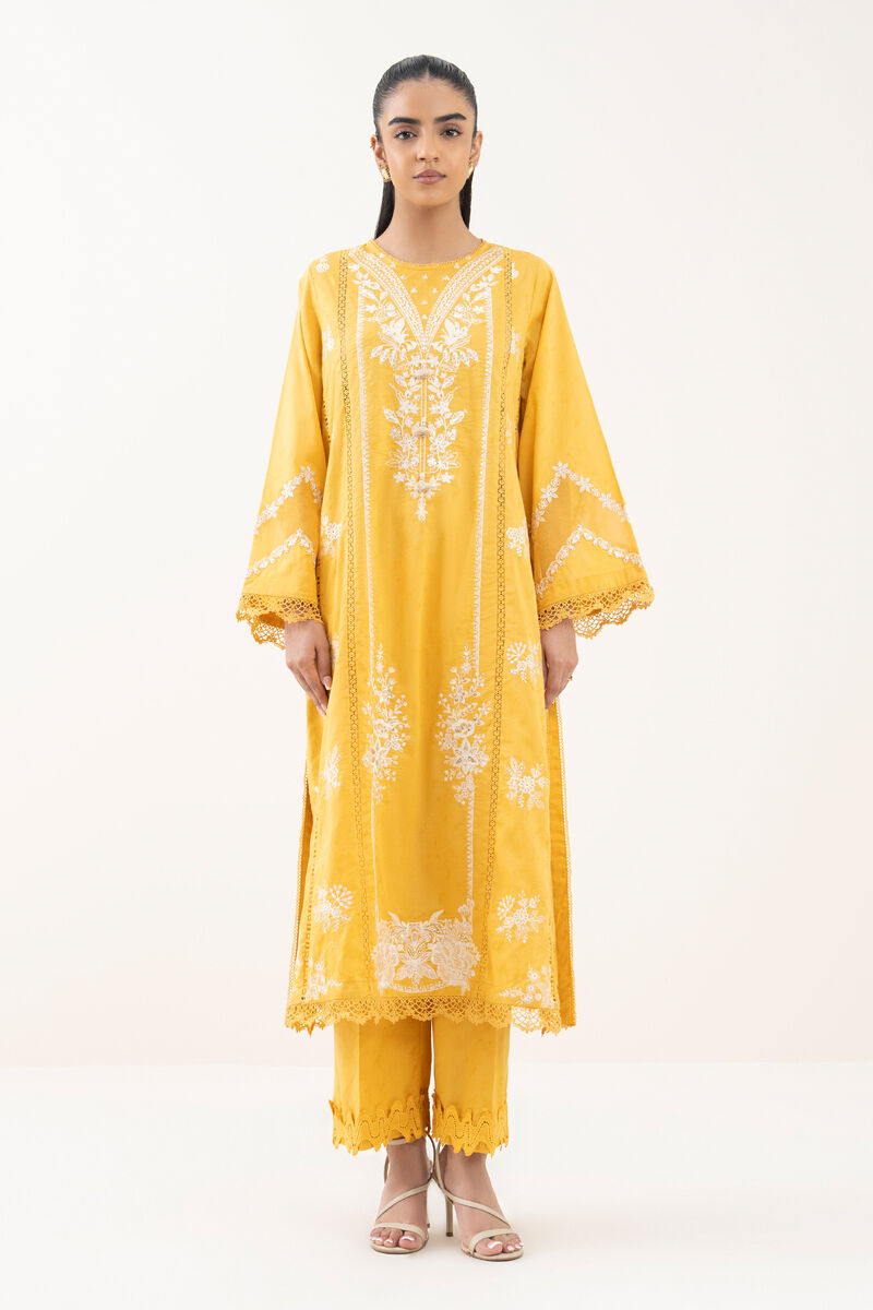 Embroidered Cotton Jacquard Shirt