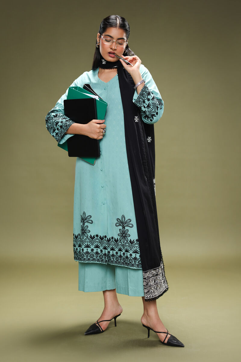 Embroidered Cotton Jacquard Shirt