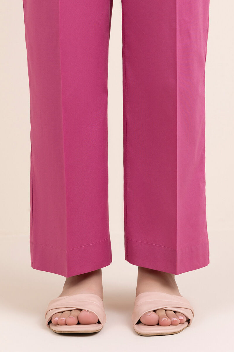 Solid Cambric Straight Pants