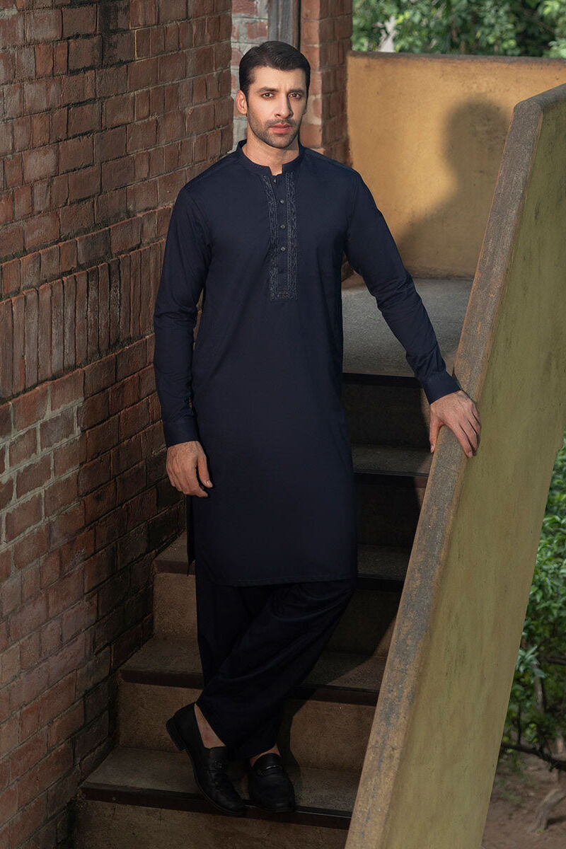 Embroidered Luxury Cotton Suit
