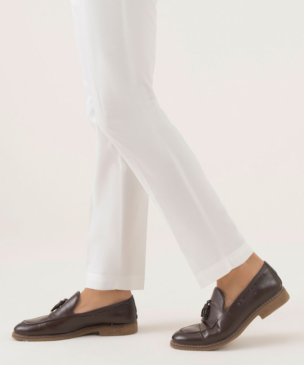 Men's 100% Cotton Plain Off-White Kurta Trouser