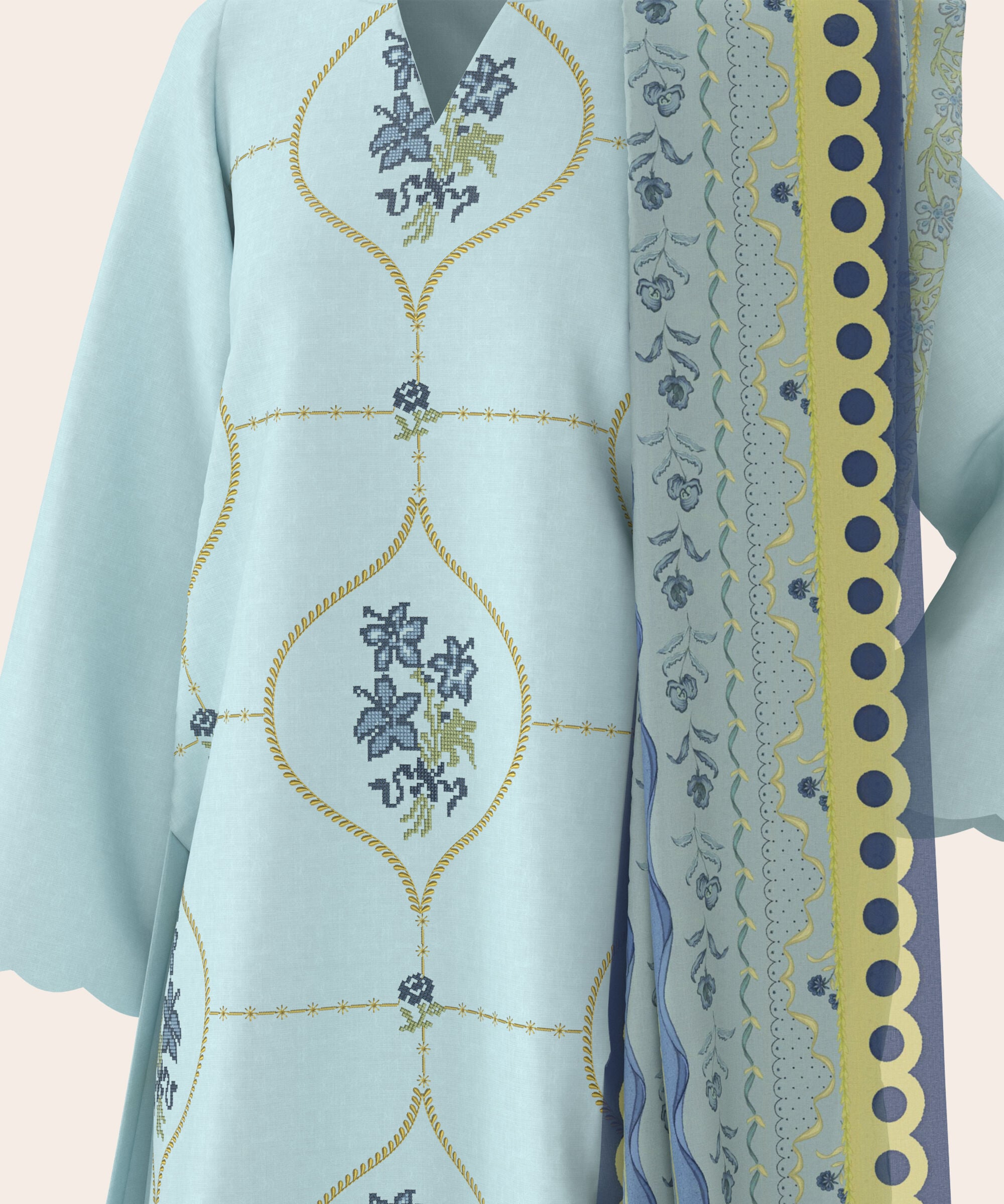 Unstitched 3 PC DBEWS26CL541