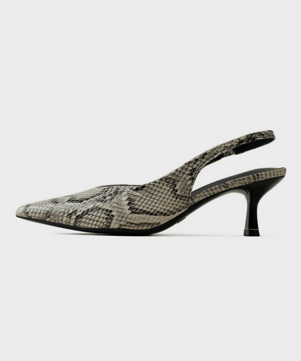 Women's Black Slingback Heels
