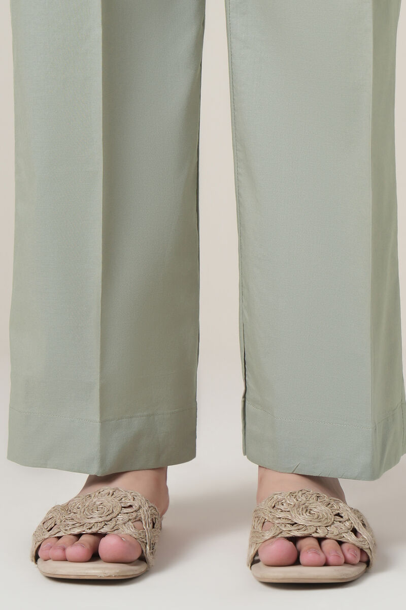 Solid Cambric Straight Pants