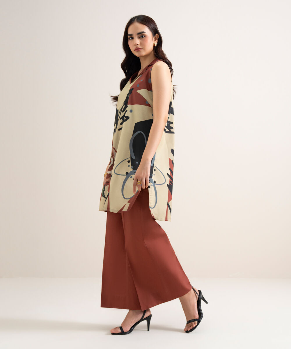 Women's Unstitched Lawn Printed Multi  2 Piece Suit