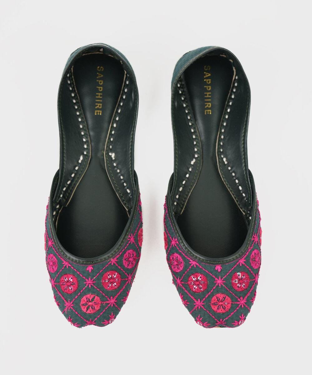 Women's Green Khussa