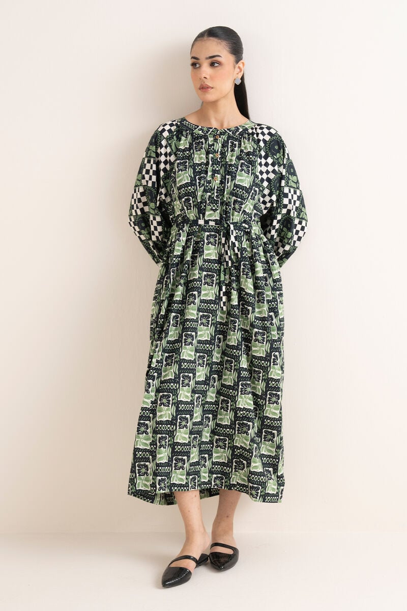 Printed Cambric Dress