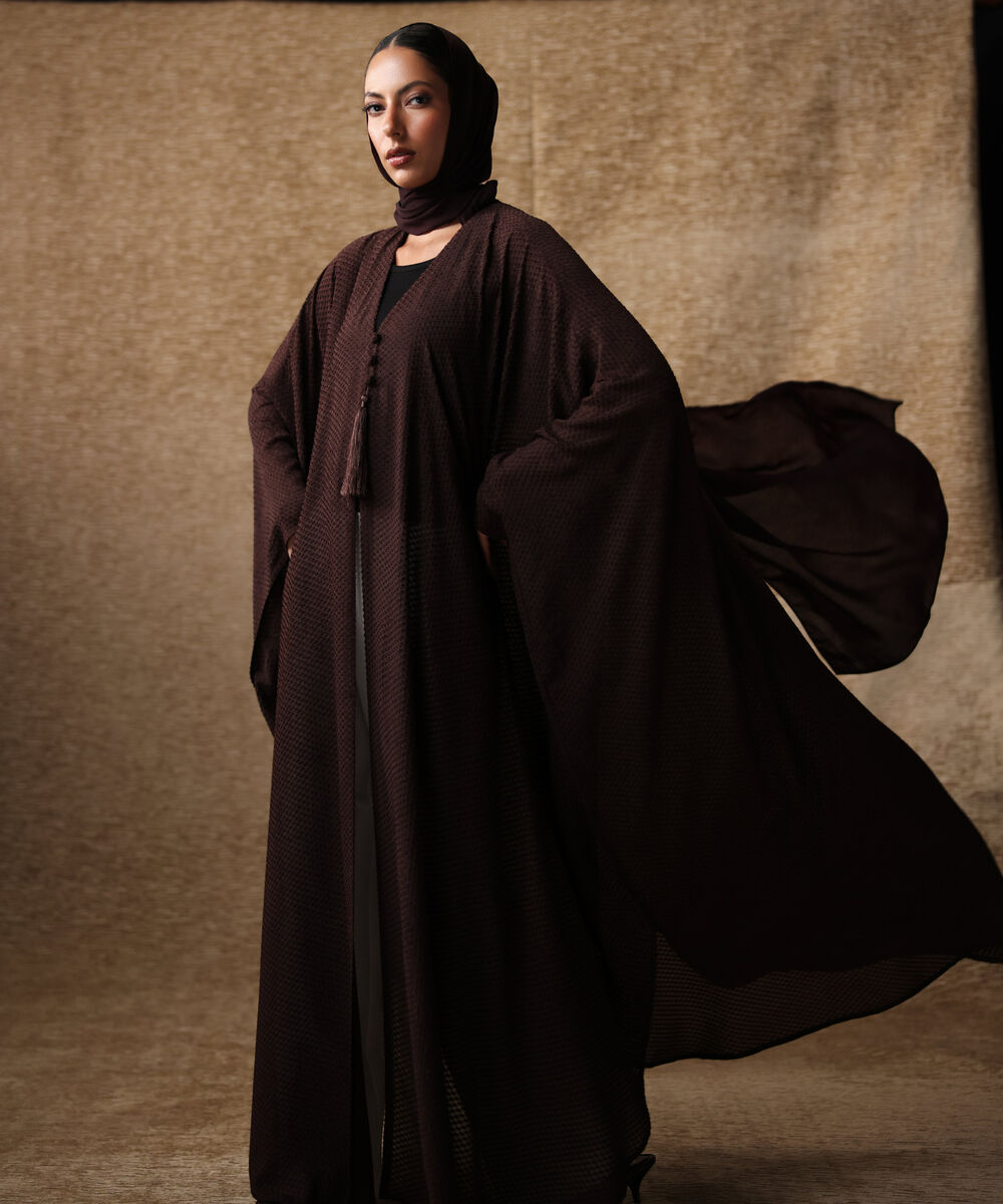 Women's Brown Kaftaan Abbaya Set