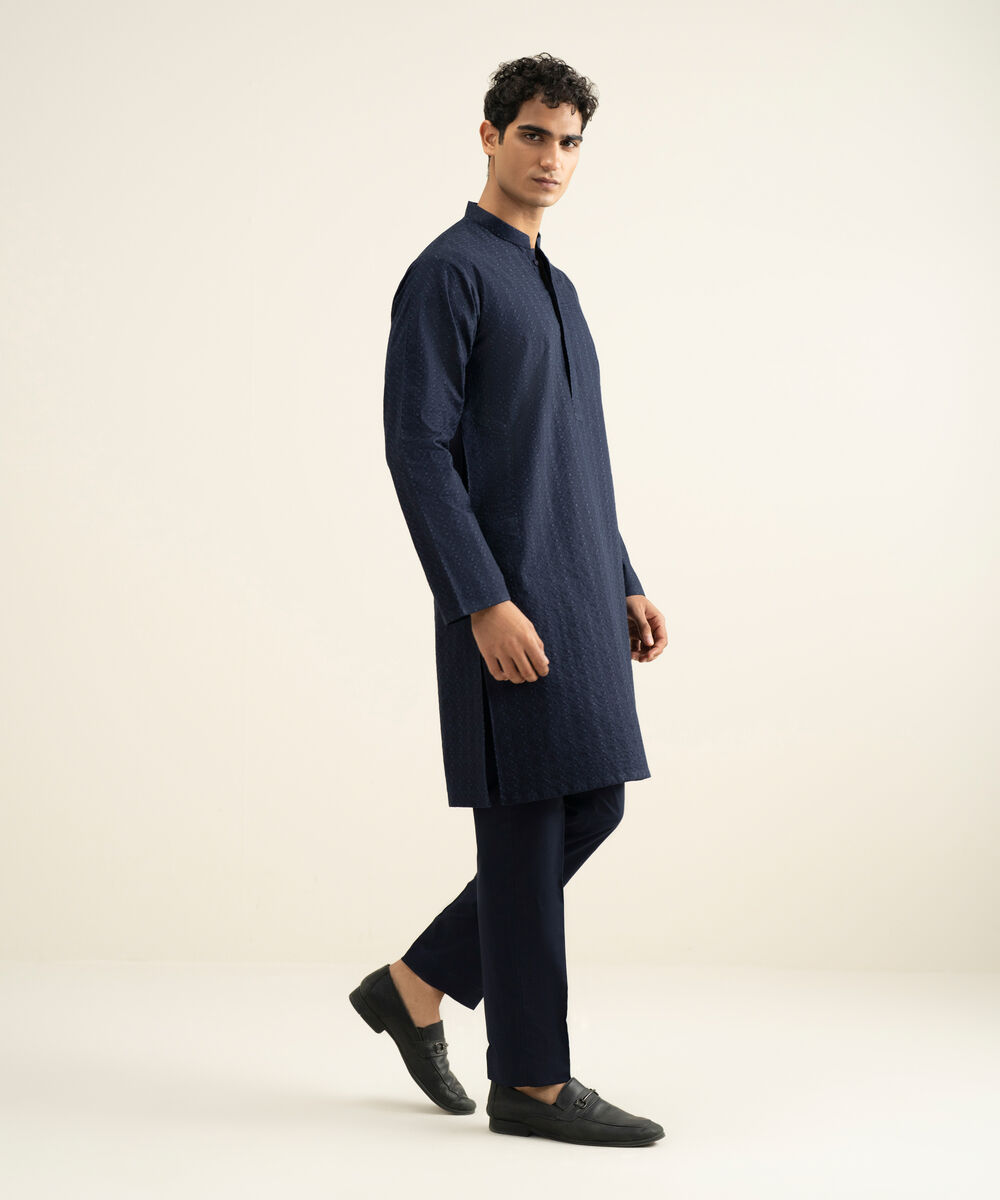 Men's indigo 100% Cotton Kurta Trouser