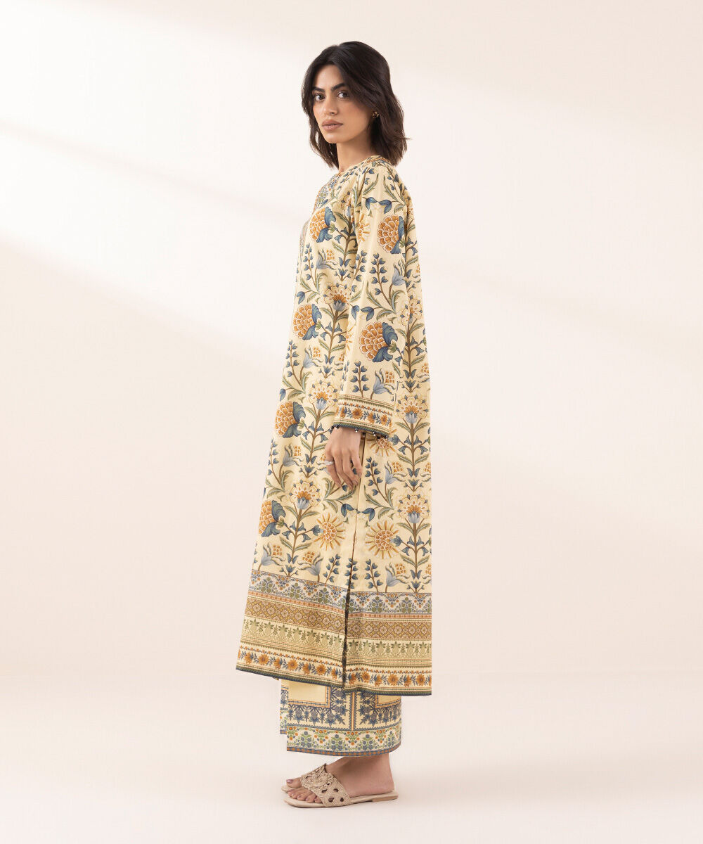 Women's RTW Lawn Multi Printed A-Line Shirt