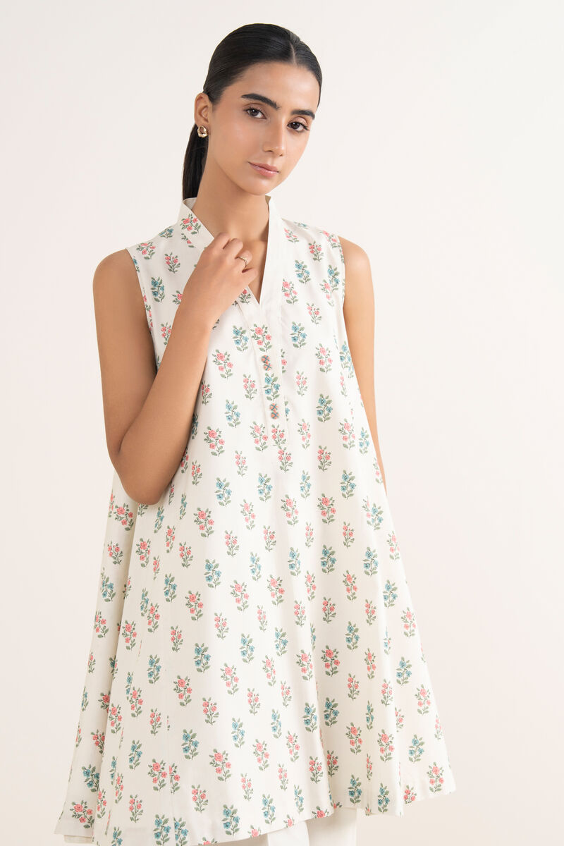 2 Piece - Printed Cotton Suit