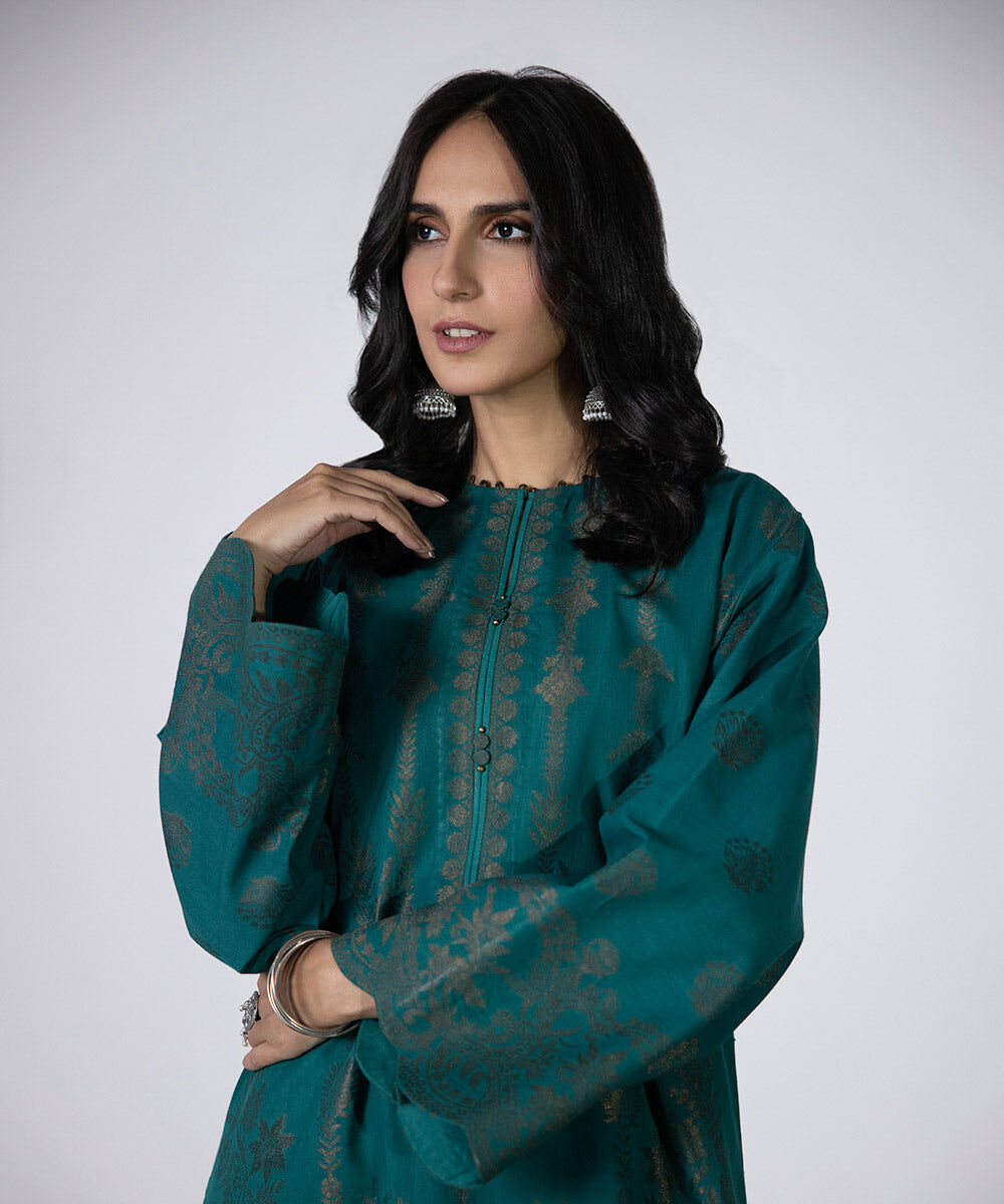 Unstitched Intermix 2 Piece - Extra Weft Jacquard Suit