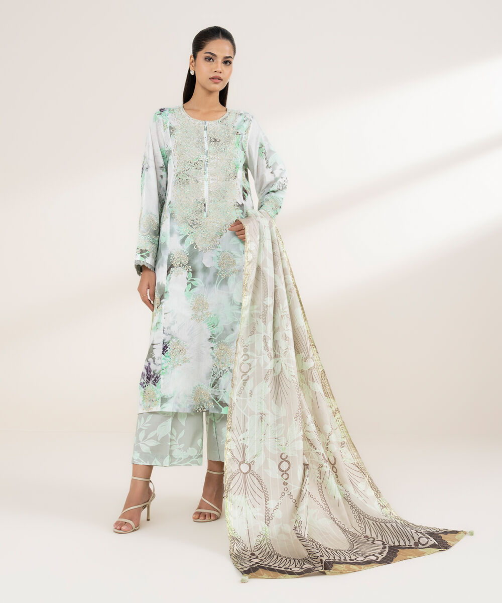 Blended Chiffon Multi Printed Dupatta