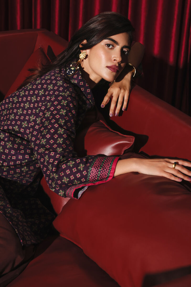 2 Piece - Printed Khaddar Suit