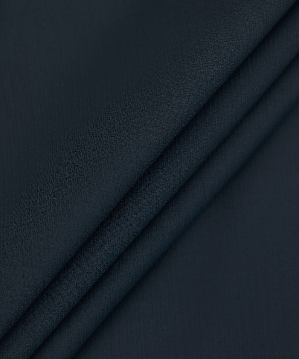 Men's Unstitched 2-Piece Premium Wash & Wear Dobby Indigo Suit