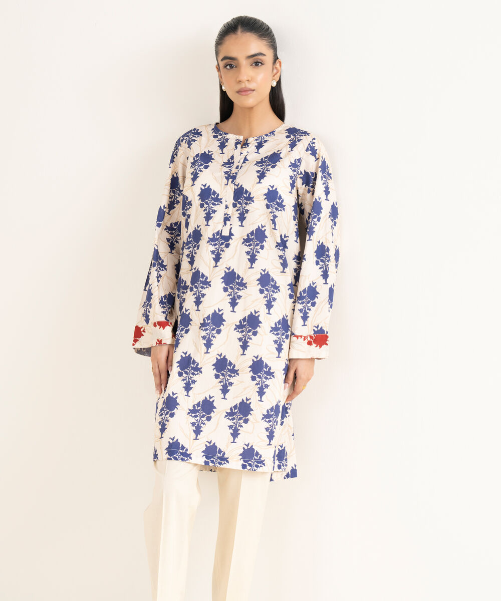 Women's RTW Textured Viscose Printed Straight Multi Shirt