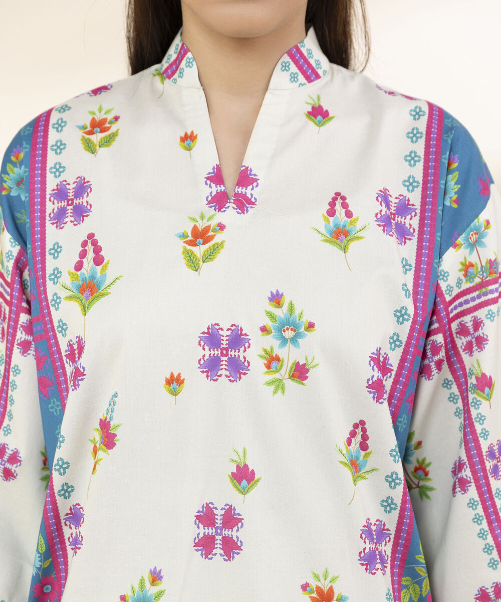 Unstitched Women's Multi Lawn 3 Piece Suit