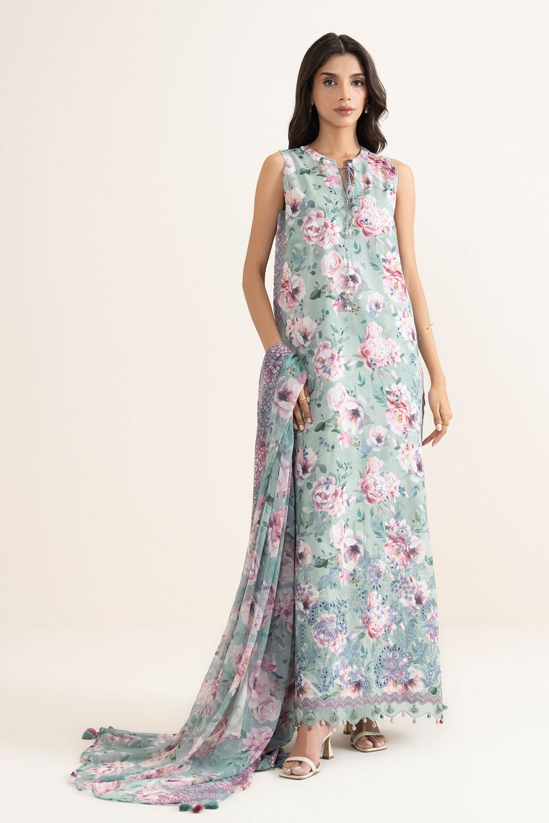 3 Piece - Embroidered Lawn Suit