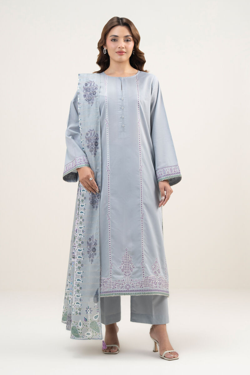 Printed Zari Lawn Dupatta