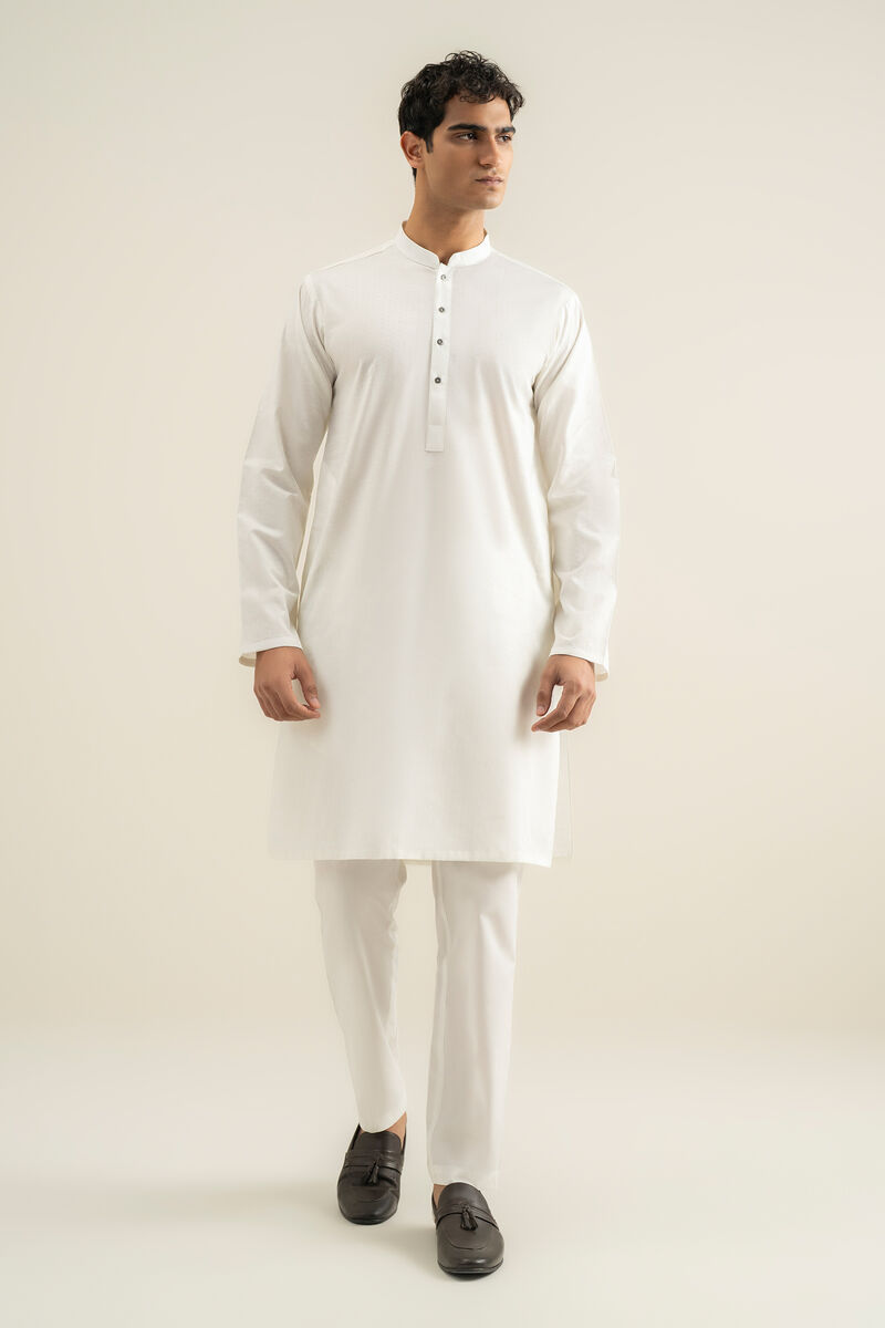 Cotton Jacquard Kurta