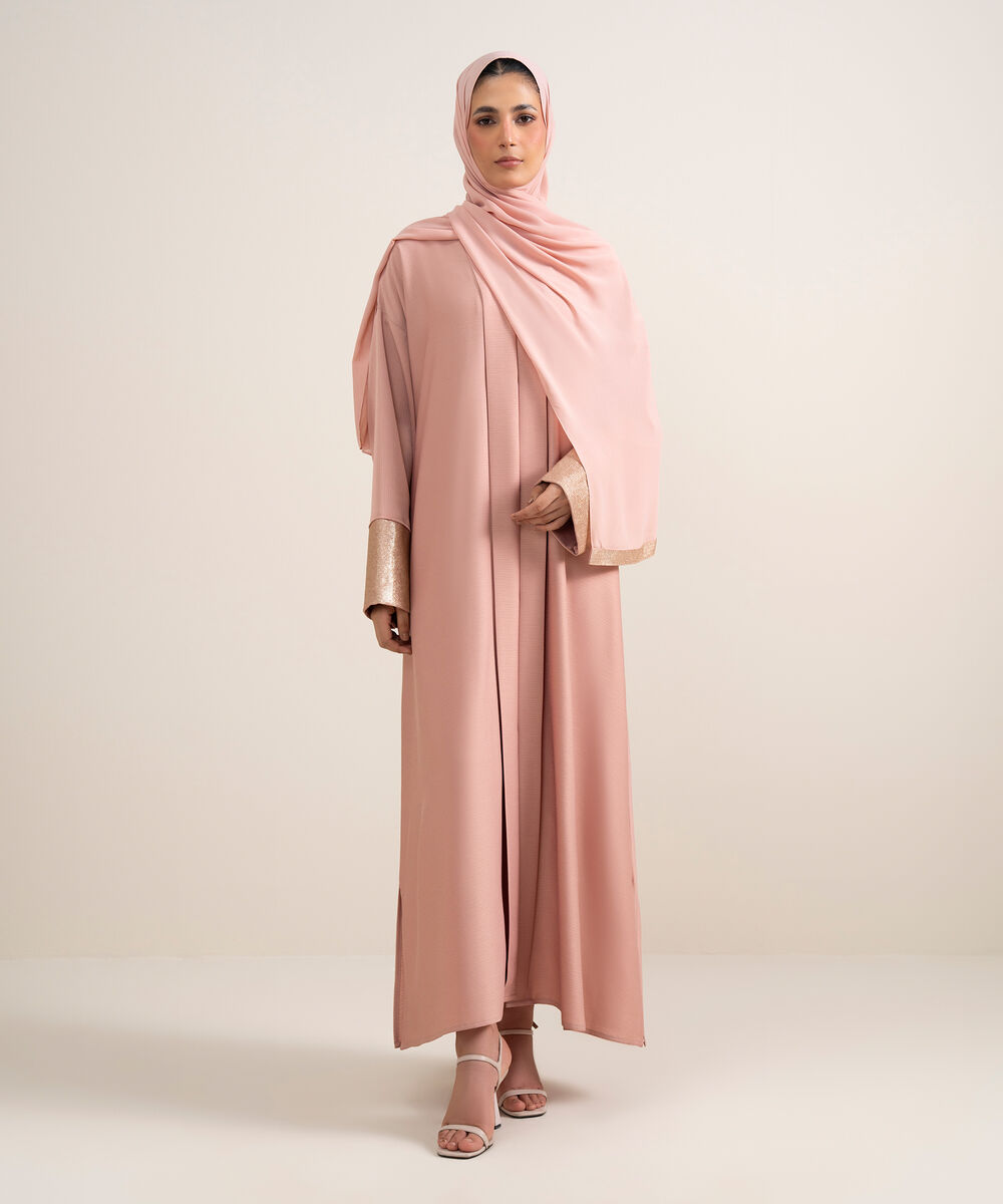Women's Grey Abaya Set