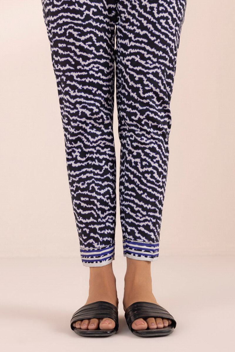 Printed Lawn Cigarette Pants
